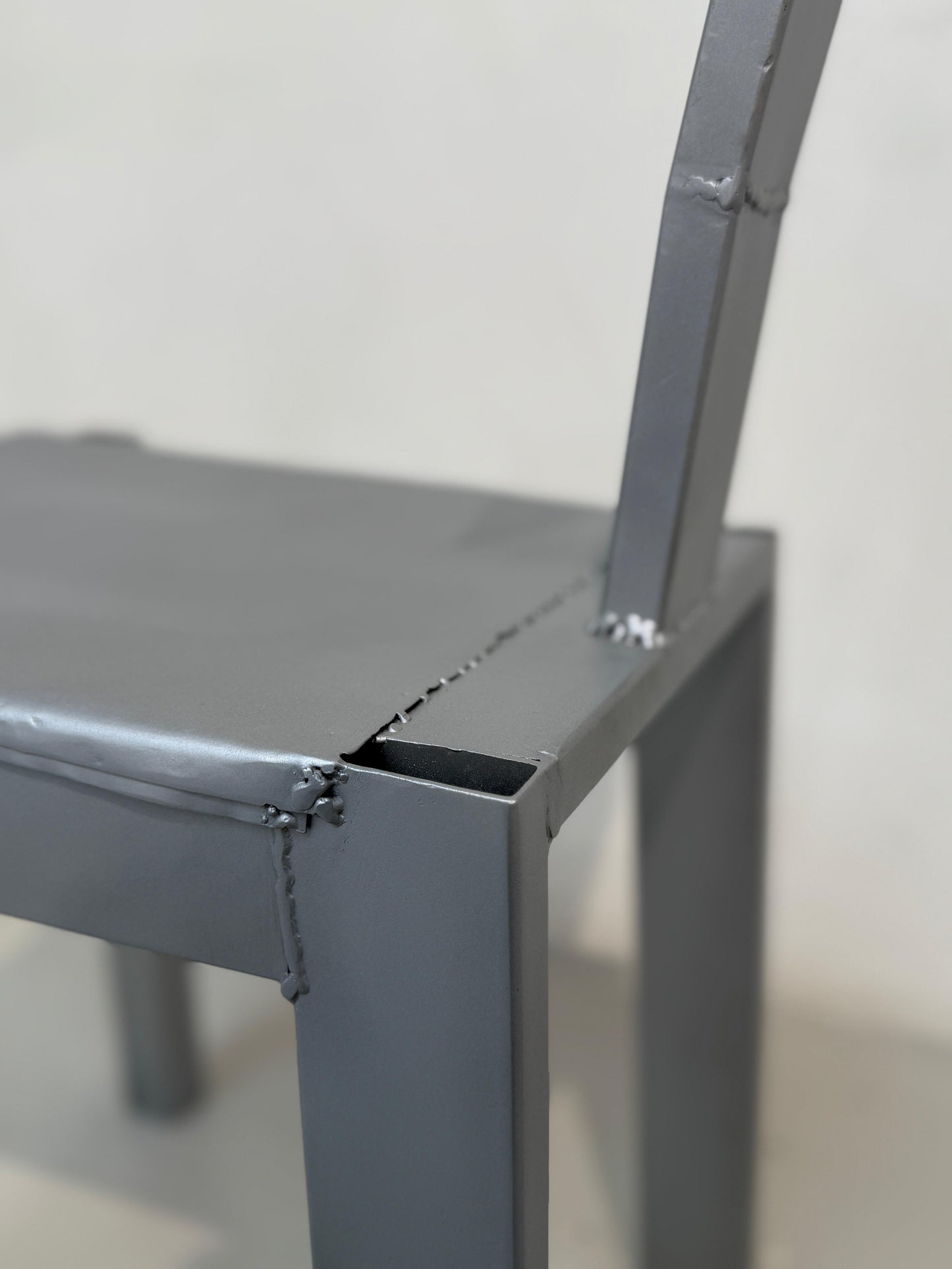 Steel Desk Chair — Satin Alu