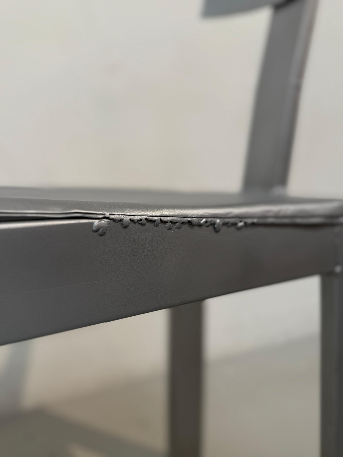 Steel Desk Chair — Satin Alu