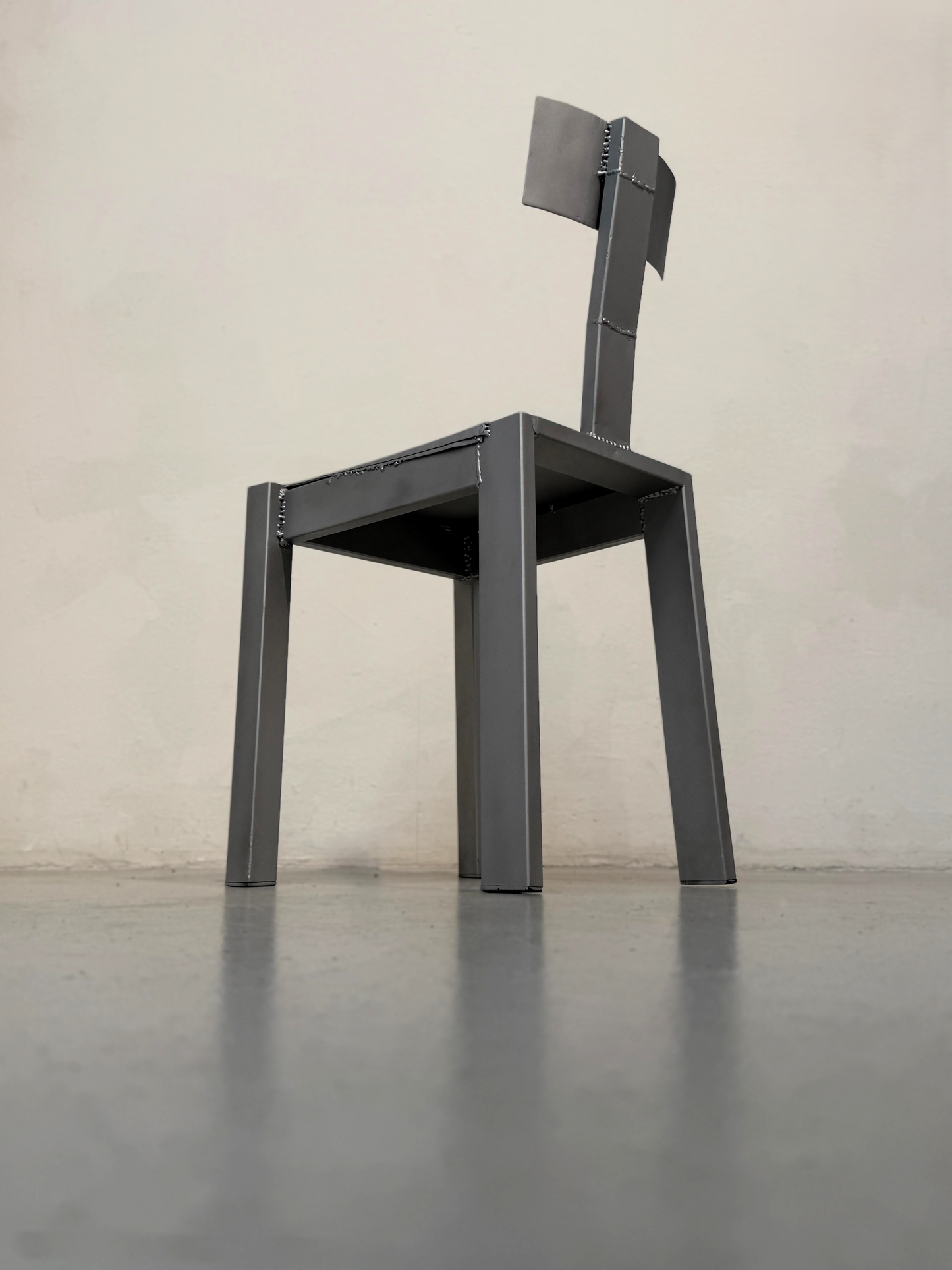 Steel Desk Chair — Satin Alu