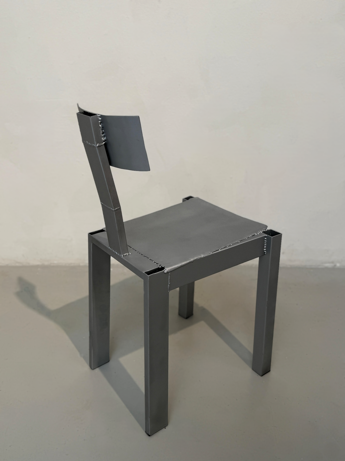 Steel Desk Chair — Satin Alu
