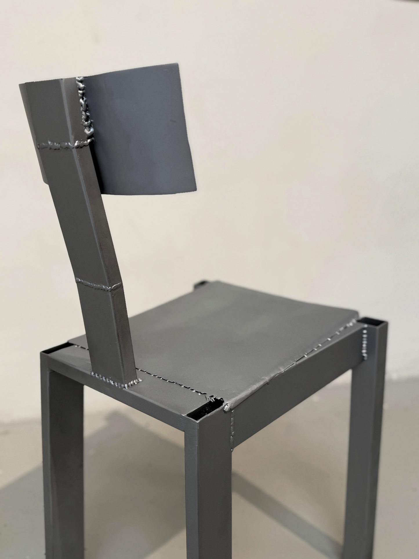 Steel Desk Chair — Satin Alu